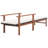 78.7" Long Acacia Single chaise with Cushions-495059965