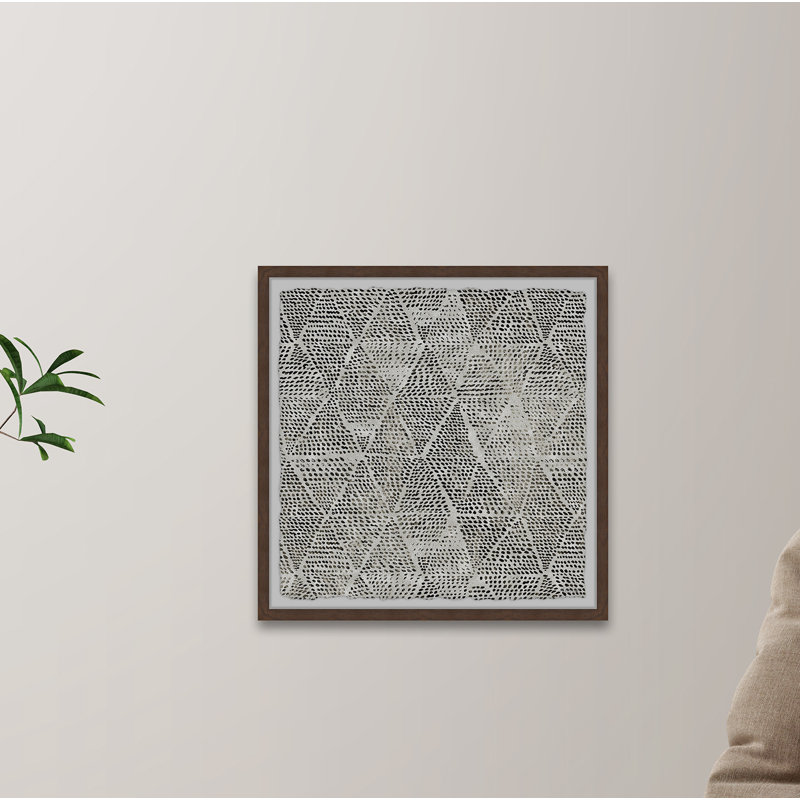 " Black Triangles " Painting Print, 32" H x 32" W x 1.5" D