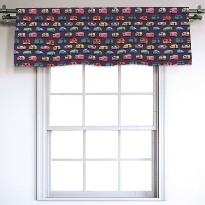 Sateen Ruffled Window Valance