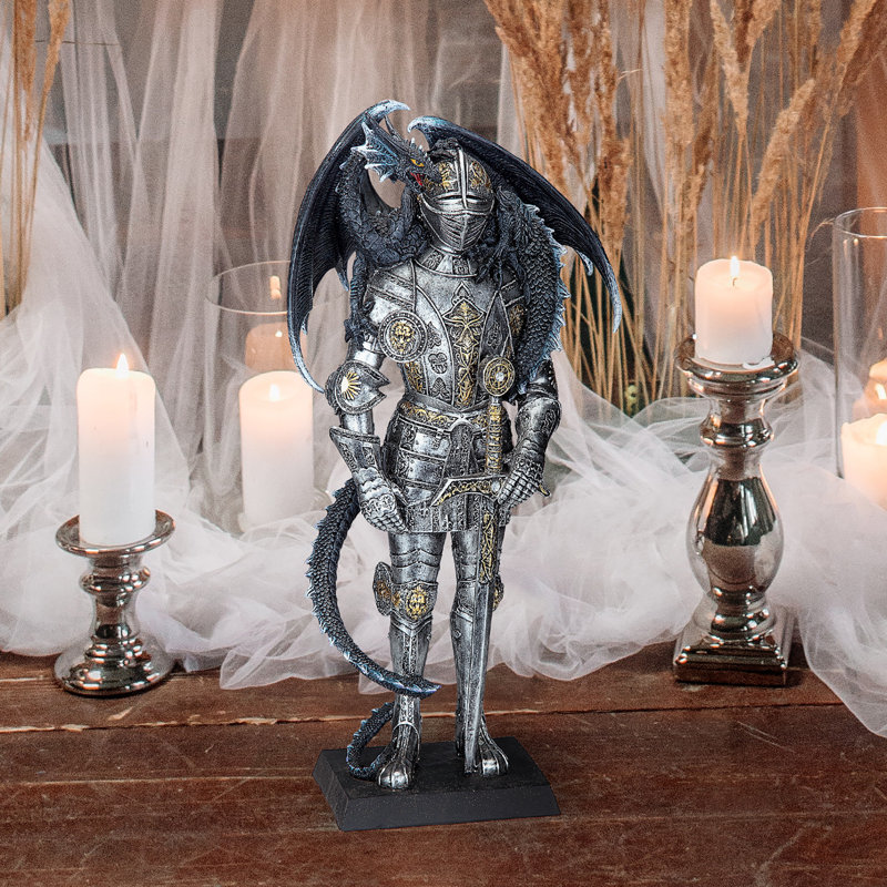 Statue lancelote et dragon de gothic