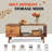 39.4'' Mid‑Century Wood Coffee Table with Storage Drawer and Open Shelf, Rustic Brown Water‑Resistant MDF Coffee Table for Living Room, Multi‑Use for Apartment
