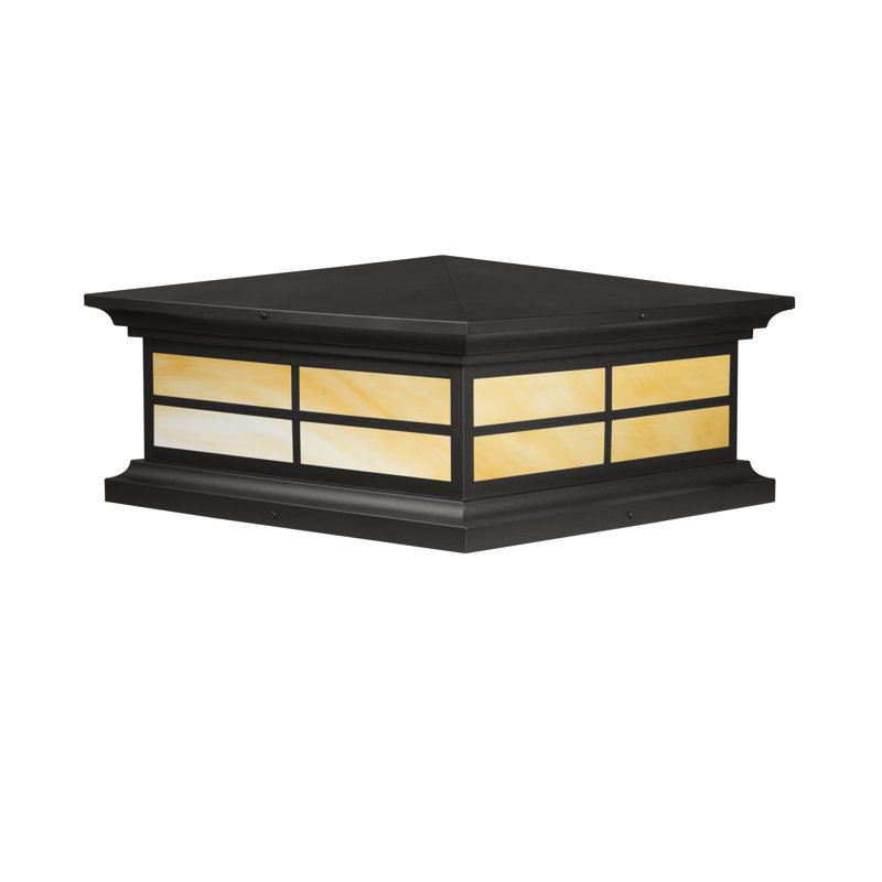 Plafonnier pour support 2 lumières Fauntleroy, H 6 po x l 10 po x P 10 po, Miel, Noir texturé