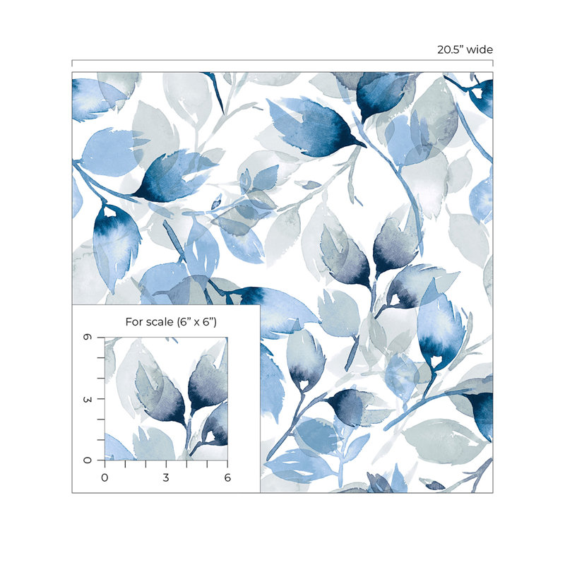 Papier peint auto-adhésif Luxe Haven, Bleu lagune