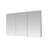 Royale 60"W Medicine Cabinet with Electrical Outlets, Defogger, Adjustable LED 3X Magnifying Mirror-93014789