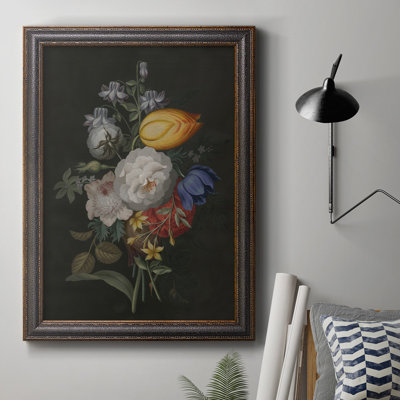 «Dramatic Bouquet III», toile encadrée de qualité supérieure - prête à être accrochée