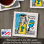Sous-verre carré simple Pickleball Princess