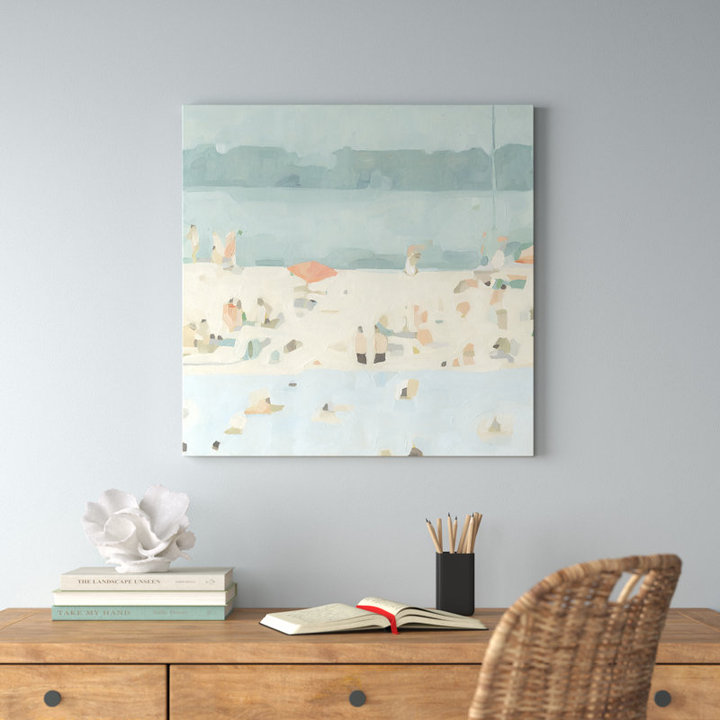Sea Sandbar II by Emma Scarvey - Wrapped Canvas Painting, 76cm H x 76cm W