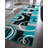 Shaliya Galaxy Waves Blue Modern Rug-586695983