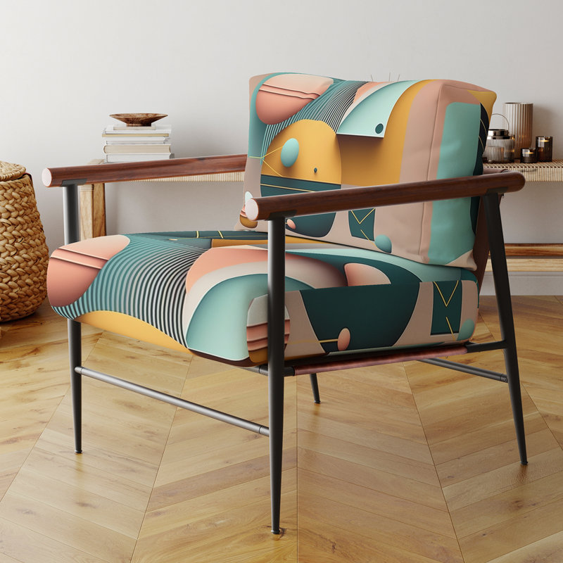 Chaise rembourrée Darron, Doré