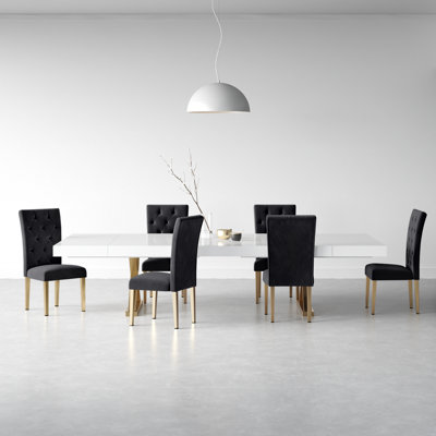 Alexandrie 7 Pieces Double Pedestal Dining Set