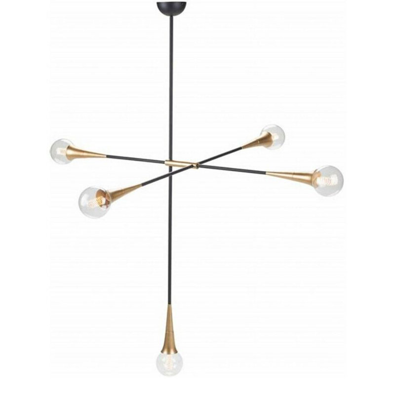 Luminaire suspendu géométrique 5 lumières simple Sprouse