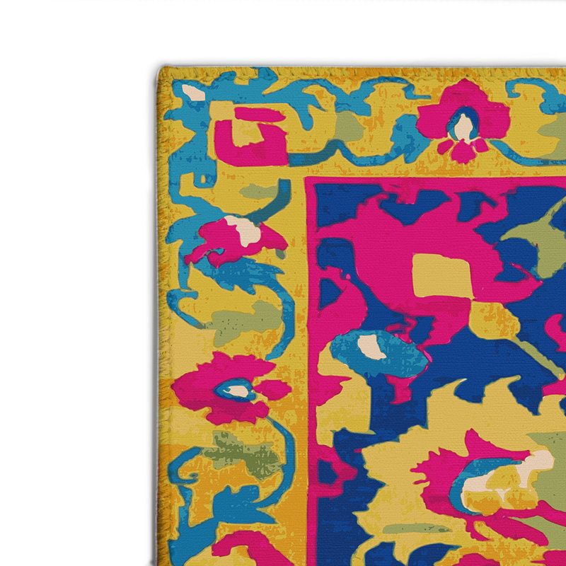 Tabriz Brown Indoor and Outdoor Area Rug, Rectangle 4' x 6'