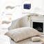Fauteuil à billes convertible 80 po 3 en 1 avec coussin blanc-139270321-145975447