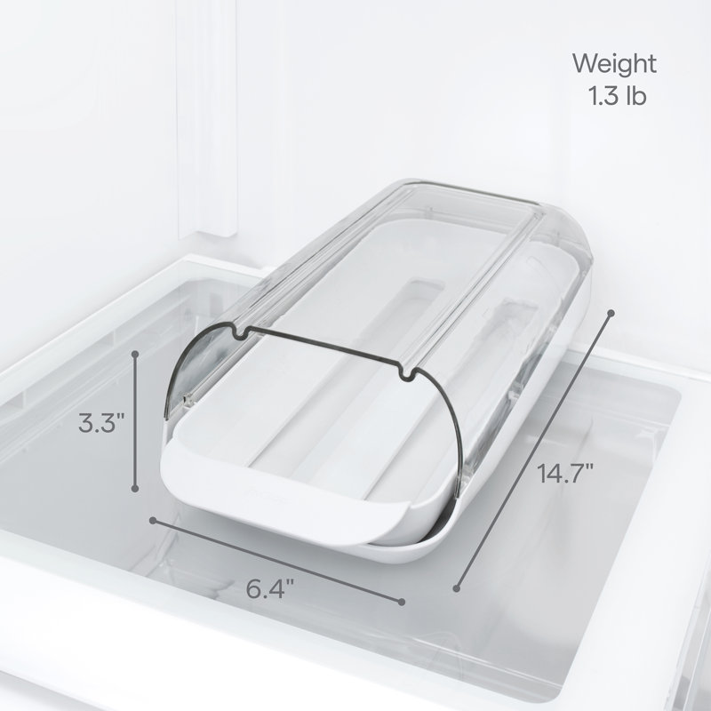 YouCopia® FridgeView Rolling Egg Holder, Stackable Egg Carton for Fridge Storage