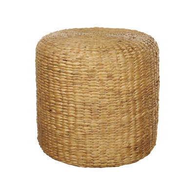 Amaiya 40cm Wide Round Solid Colour Pouffe Ottoman
