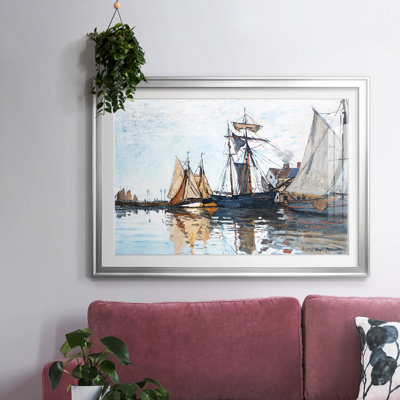 " Boats In The Port Of Honfleur, 1866 "
