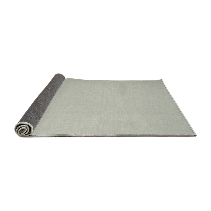 Tapis contemporain rose / gris, Rond 6 pi
