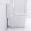 Toilette allongée une pièce - blanc
