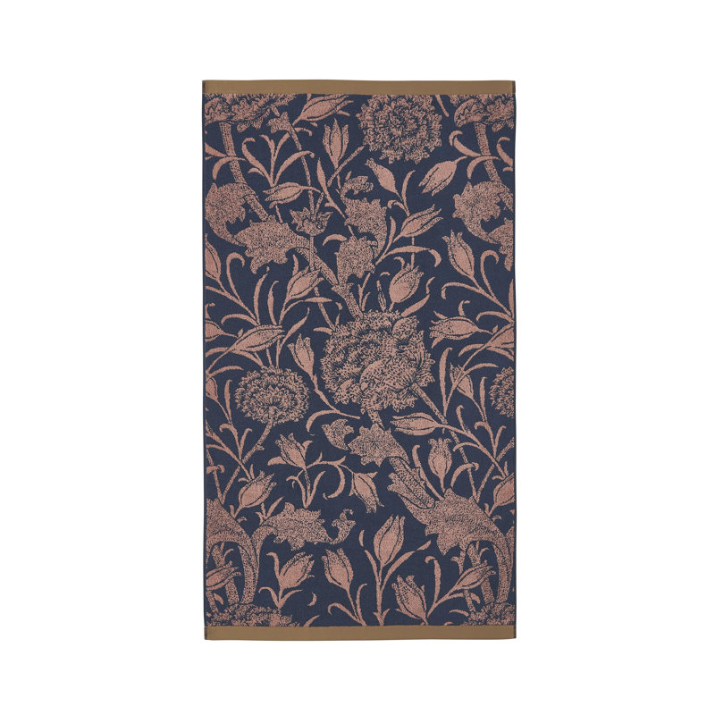 100% Cotton, Copper Floral, Bath Towel