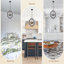 Lustre géométrique 4 lumières Aurore-439490915