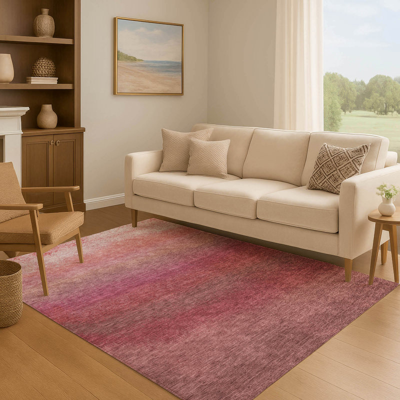 Premium Machine Washable Ariel Ombre Rug, Rectangle 10' x 14'