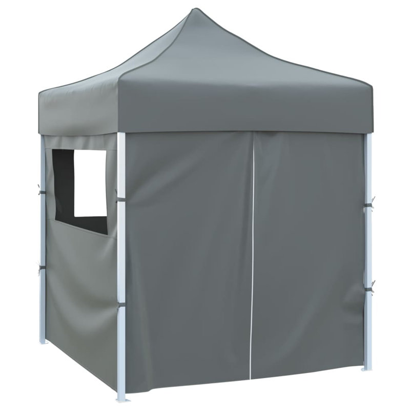 3m x 3m Steel Pop-Up Party Tent, Anthracite, 200cm W x 200cm D