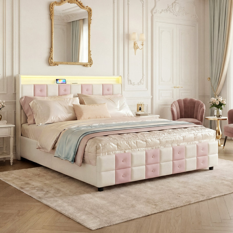 Upholstered Bed, European Double (140 x 200 cm)