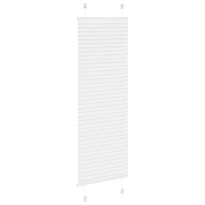 Room Darkening Pleated shade, White, 45cmW x 100cmL