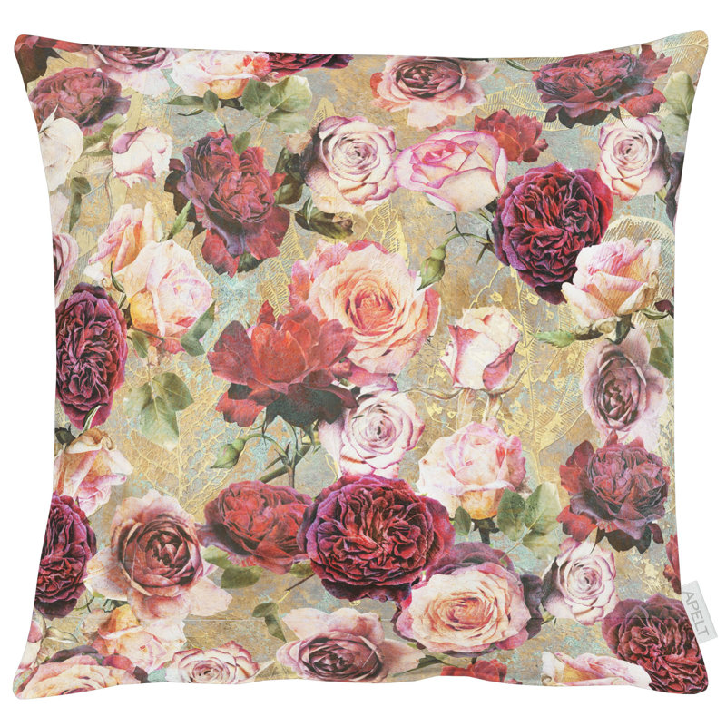 Square Cushion, 48cm H x 48cm W x 5cm D, Red