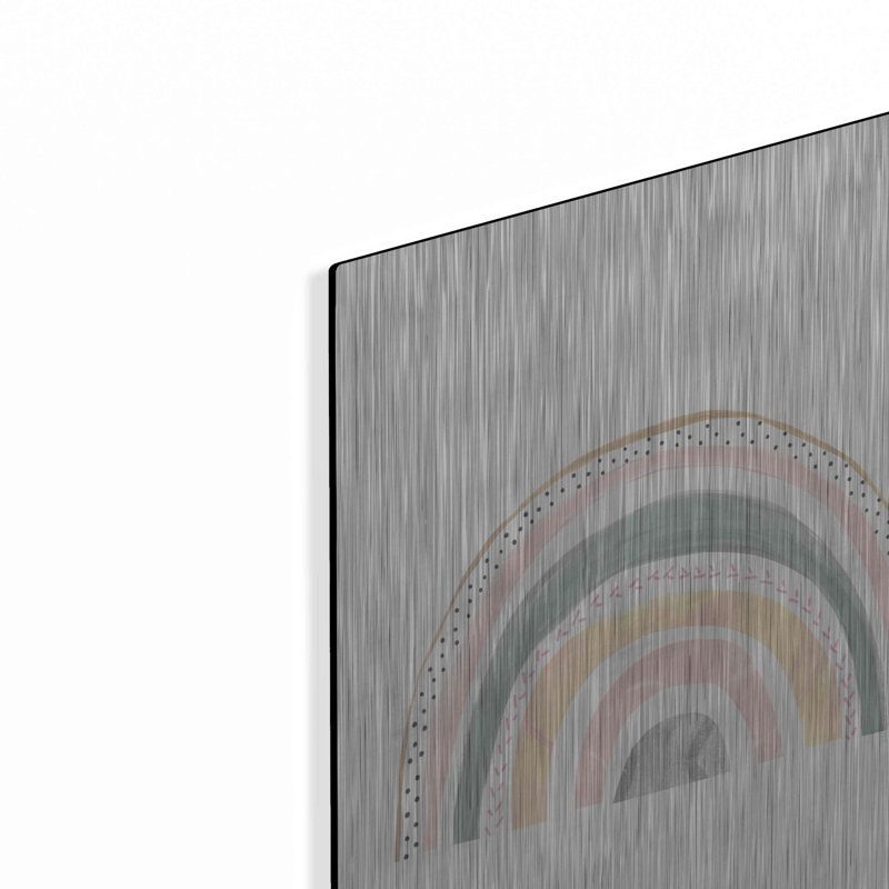 Art mural Boho, arc-en-ciel par Courtney Prahl, H 16 po x l 12 po