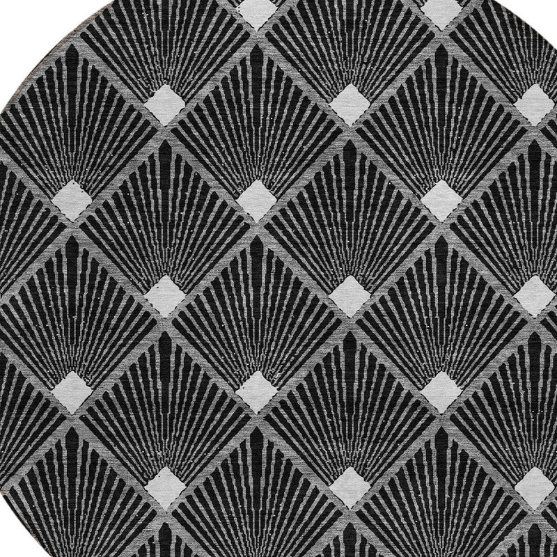 Tapis rond ivoire 8 po