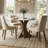Aversa Modern Round Dining Table, Sintered Stone Top | Solid Wood Base, 1-Step Easy Assembly For Breakfast Nook, Dining Room-930410359-930410352