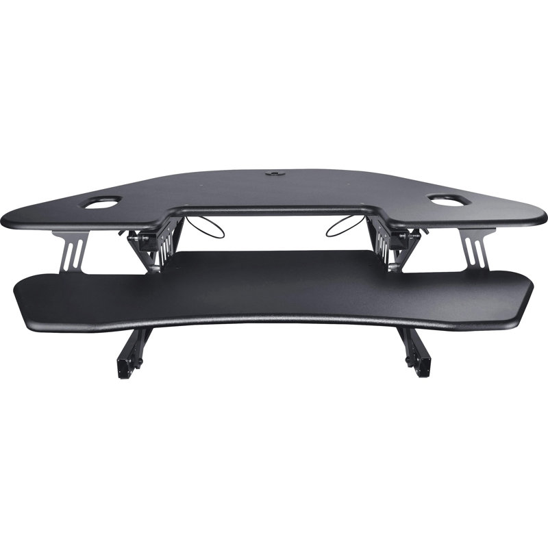 Active Office Adjustable Corner Metal Base Standing Desk Converter