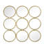 Magnifique miroir décoratif 27,2 po pour chambre à coucher, salon et vestibule en fer minimaliste et lustre champagne captivant captivant, miroir, ton