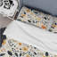 Ensemble de housse de couette jaune et blanc à motif floral Marvel Delight I-370435887