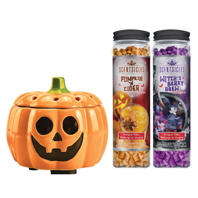 Scentiscles, réchaud de citrouille / Scentfetti Witch's Berry Brew & Pumpkin 'N Cider - paquet de 3