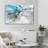 Blue Liquid Marble Canvas Print-1482018430