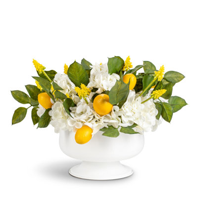 Cyril RealTouch Snowball Hydrangea Arrangement