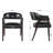 Color R-Shaped Arm Barrel Dining Chair (Set of 3)-103180789
