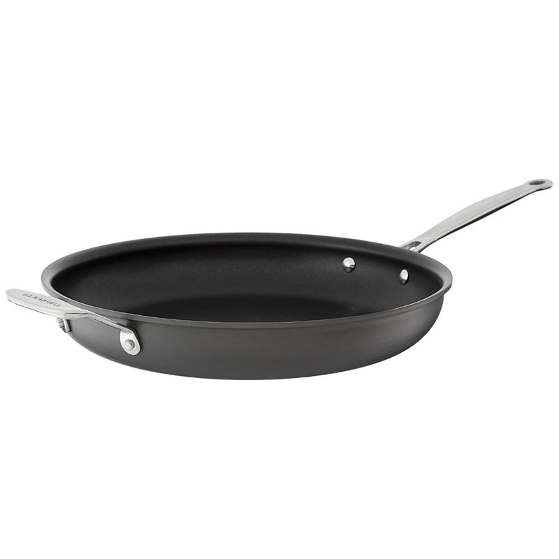 Non Stick Stainless Steel Skillet, 12" W