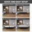 Sommier tapissier / base en bois fendu pour support de matelas, entièrement assemblé-457351423-457351417