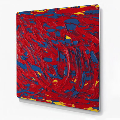 Neo Expressionism 41 Red Metal Wall Art