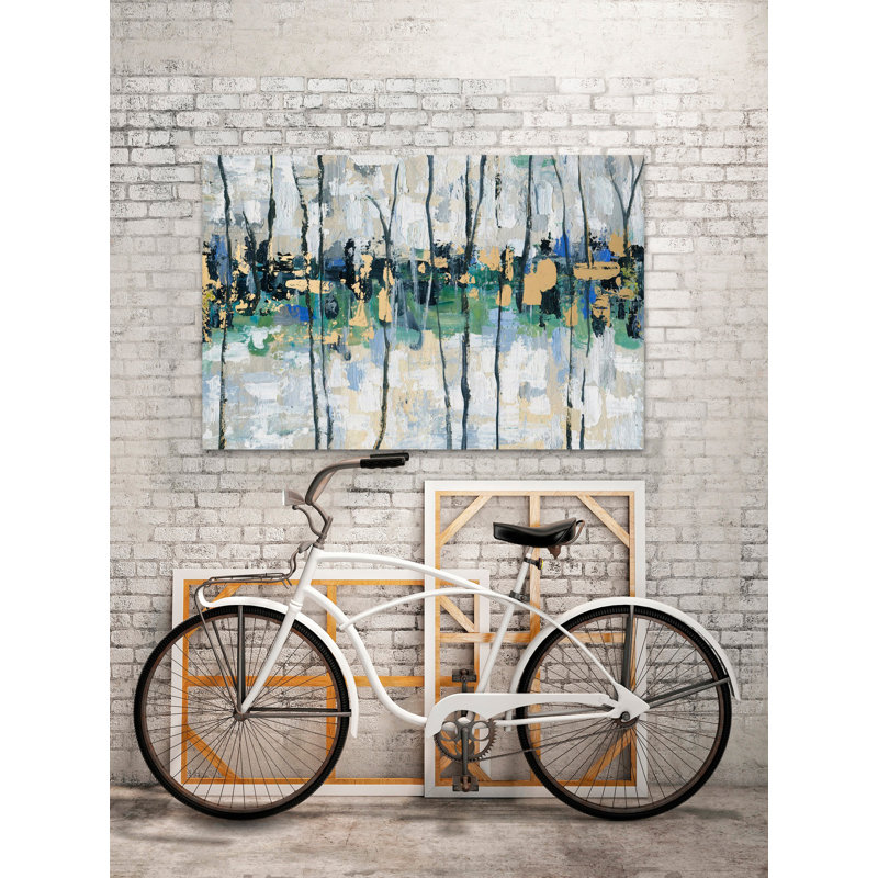 « broken facade », reproduction de peinture à l’acrylique sur toile tendue, H 40 po x l 60 po x p 1,5 po