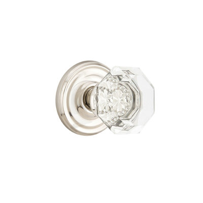 Ensemble de boutons de passage Emtek avec rosette régulière et bouton Old Town