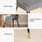 Modern Fabric Upholstered Dining Chairs with Ergonomic Backrest, Golden Metal Legs-1244585196
