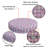 Decorative Indoor Outdoor Waterproof Round Cushion Cover, Patio Bar Stool UV Resistant Seat Cover-1793172432