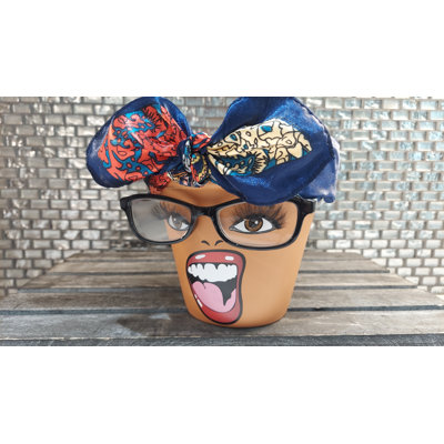 Sassy Soul Sister, Head Face Planter, Planter with Drainage, Planter, Flower Pots, Unique Gift