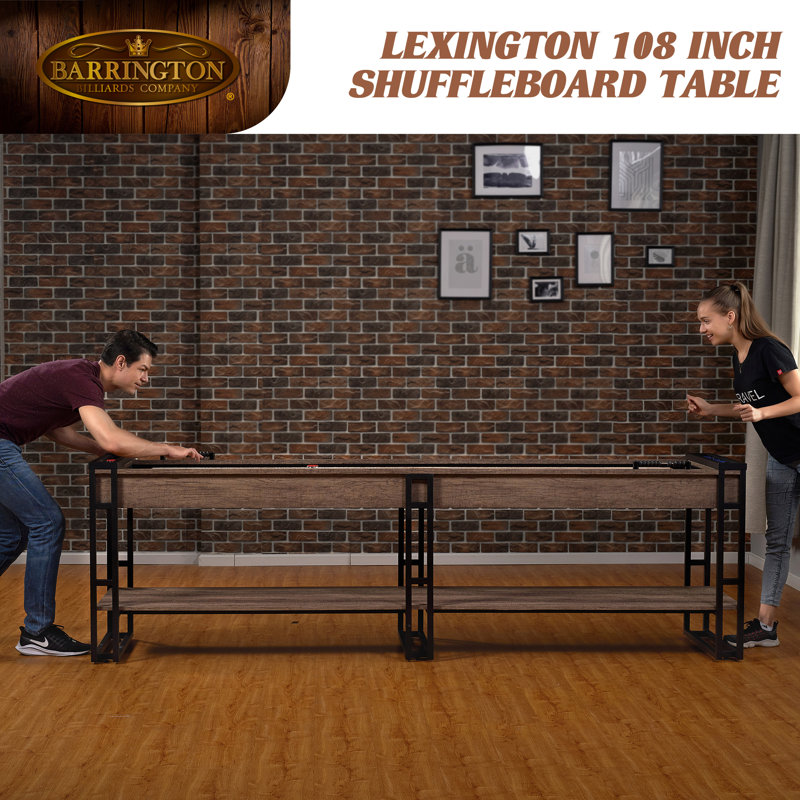 Barrington Lexington 9' Shuffleboard Table with Built-in Shelf