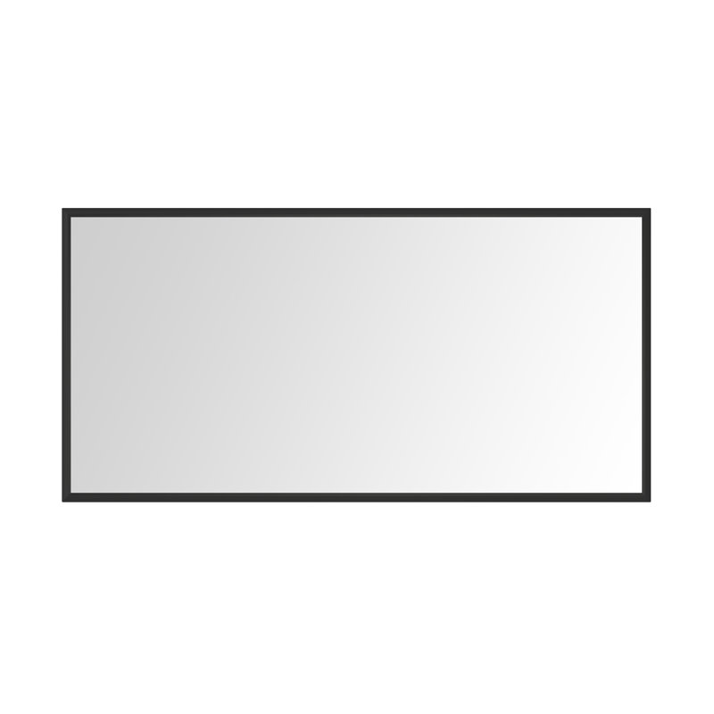 48 po Miroir de salle de bain H, 84 po x 48 po, Noir