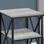 Accent Table, Side, End, Nightstand, Lamp, White Laminate, White Metal-106667869-106667867